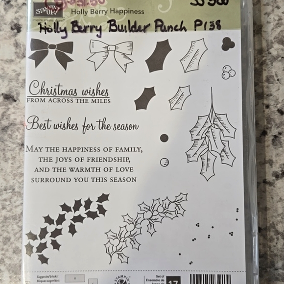 Stampin' Up! Holly Berry Happiness Stamp Set & Holly Berry Builder Punch - Picture 2 of 5